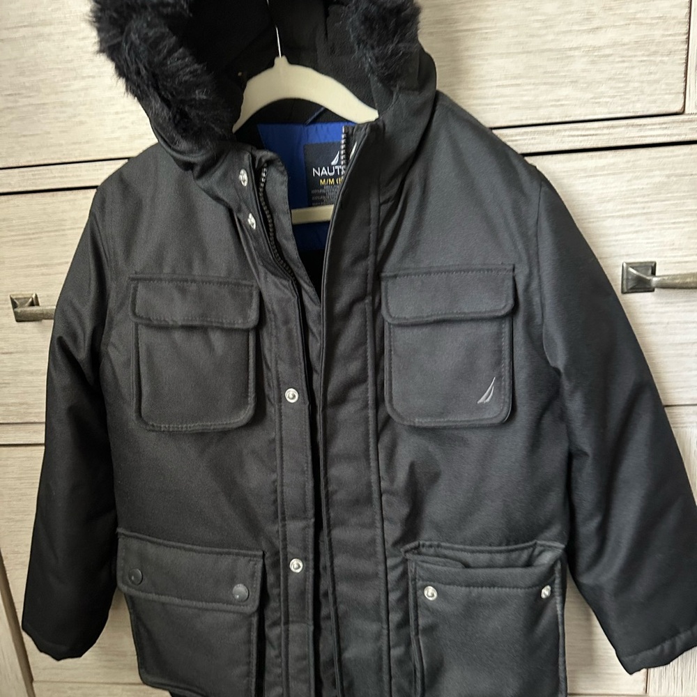Nautica Black Jacket with Hood